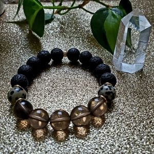 Smoky Quartz Diffuser Bracelet